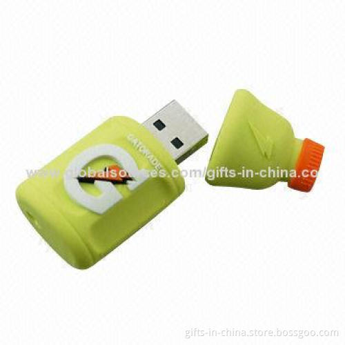 PVC-shaped USB Drive, More Than 1,000,000 Times Data Encryption, Customized Logo, PayPal Accepted